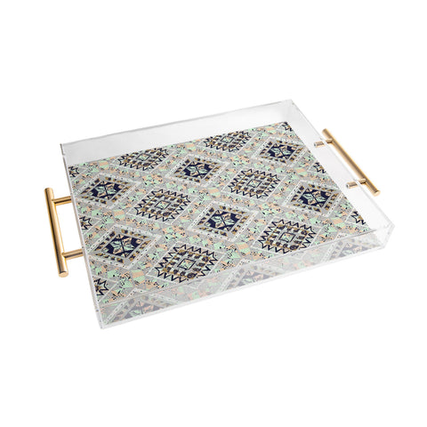 Marta Barragan Camarasa Mystic Tribal colorful Acrylic Tray