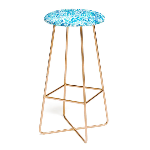 Marta Barragan Camarasa Mystical Leafy Oasis Bar Stool