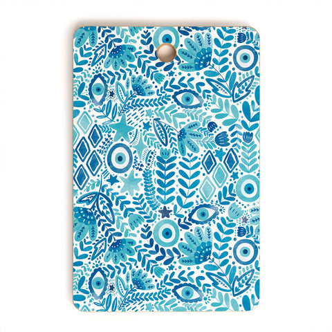 Marta Barragan Camarasa Mystical Leafy Oasis Cutting Board Rectangle