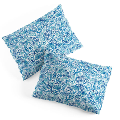 Marta Barragan Camarasa Mystical Leafy Oasis Pillow Shams