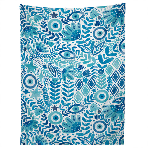 Marta Barragan Camarasa Mystical Leafy Oasis Tapestry