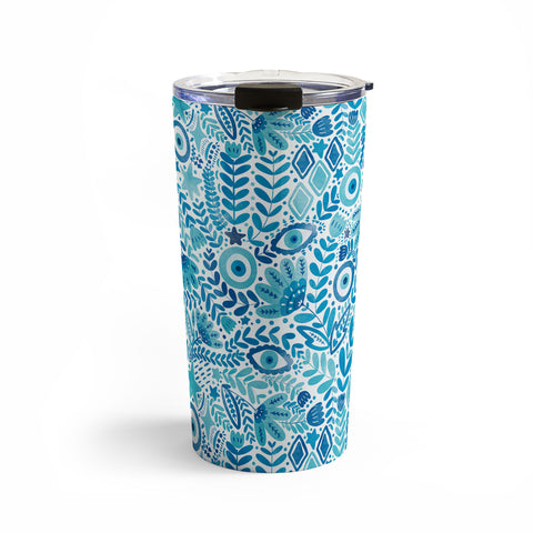 Marta Barragan Camarasa Mystical Leafy Oasis Travel Mug