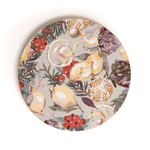 Marta Barragan Camarasa Natural Christmas decor LC3 Cutting Board Round