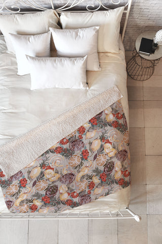 Marta Barragan Camarasa Natural Christmas decor LC3 Fleece Throw Blanket