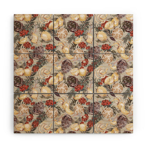 Marta Barragan Camarasa Natural Christmas decor LC3 Wood Wall Mural