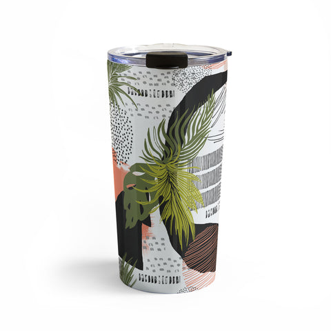 Marta Barragan Camarasa Nature abstract with strokes Travel Mug