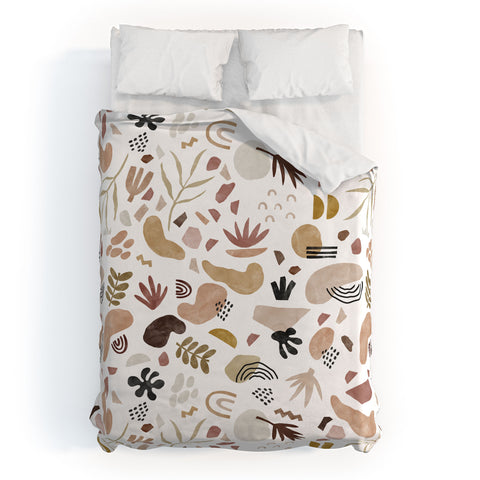 Marta Barragan Camarasa Nature desert terrazzo Duvet Cover