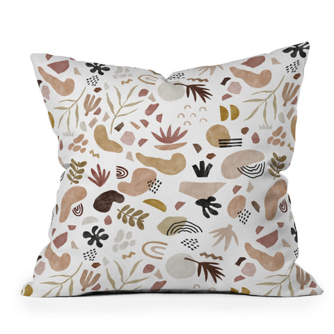 Marta Barragan Camarasa Nature desert terrazzo Outdoor Throw Pillow