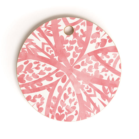 Marta Barragan Camarasa Nature fantasy tiles PB Cutting Board Round