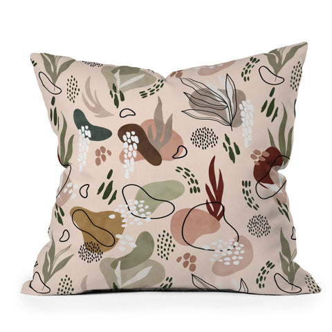 Marta Barragan Camarasa Nature in abstract shapes Outdoor Throw Pillow