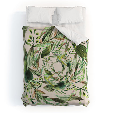 Marta Barragan Camarasa Nature in circles Duvet Cover