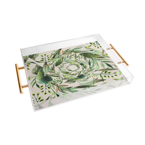 Marta Barragan Camarasa Nature in circles Acrylic Tray