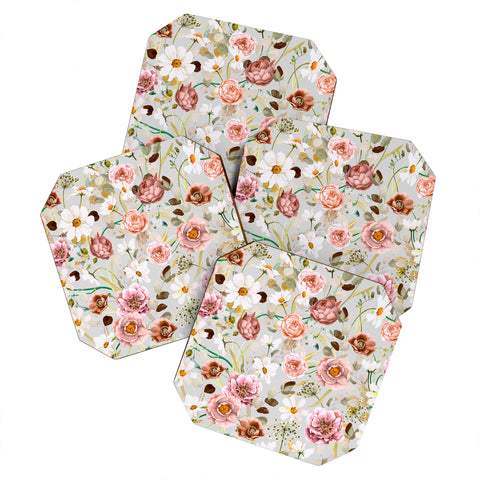 Marta Barragan Camarasa Nice garden blooms Coaster Set
