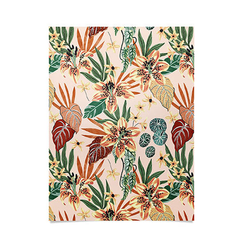 Marta Barragan Camarasa Nice tropical floral jungle 2 Poster