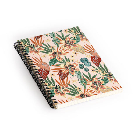 Marta Barragan Camarasa Nice tropical floral jungle 2 Spiral Notebook
