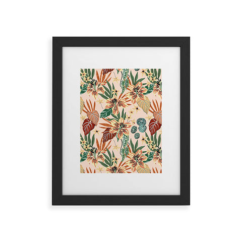Marta Barragan Camarasa Nice tropical floral jungle 2 Framed Art Print