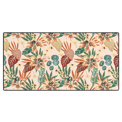 Marta Barragan Camarasa Nice tropical floral jungle 2 Desk Mat