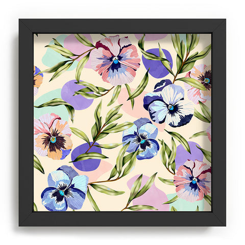 Marta Barragan Camarasa Nice tropical garden pastel C Recessed Framing Square