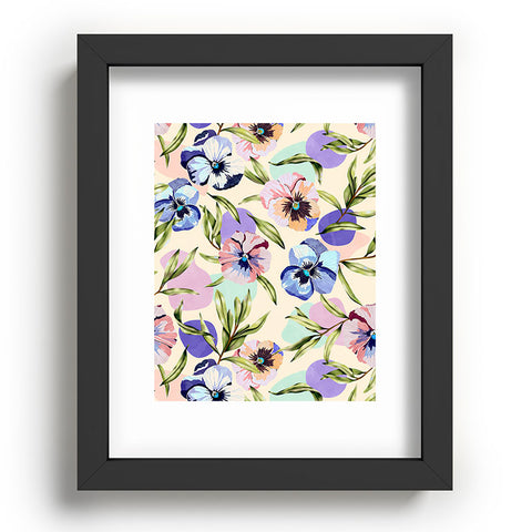 Marta Barragan Camarasa Nice tropical garden pastel C Recessed Framing Rectangle