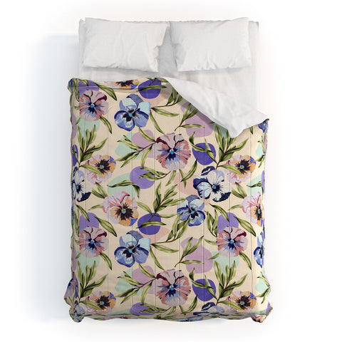 Marta Barragan Camarasa Nice tropical garden pastel C Comforter