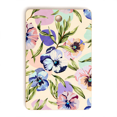 Marta Barragan Camarasa Nice tropical garden pastel C Cutting Board Rectangle