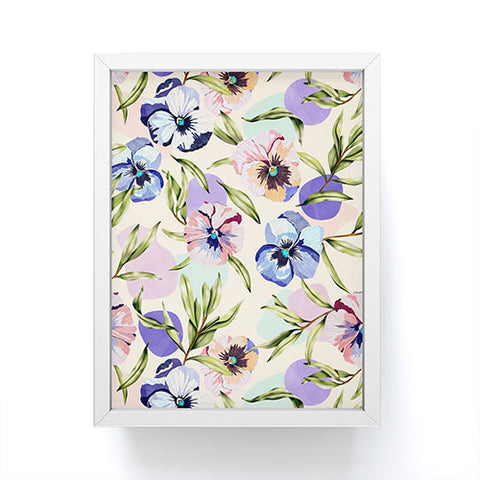 Marta Barragan Camarasa Nice tropical garden pastel C Framed Mini Art Print