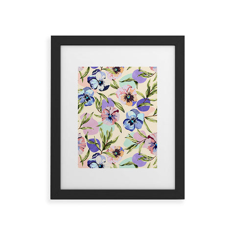 Marta Barragan Camarasa Nice tropical garden pastel C Framed Art Print