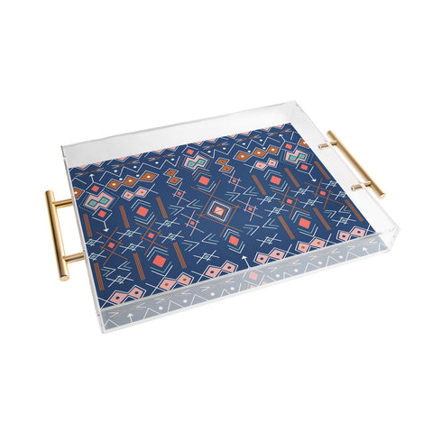 Marta Barragan Camarasa Nomadic tribal elements Acrylic Tray