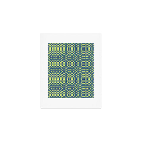 Marta Barragan Camarasa Nostalgic Grid Design Art Print