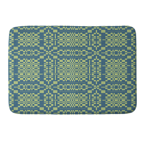 Marta Barragan Camarasa Nostalgic Grid Design Memory Foam Bath Mat