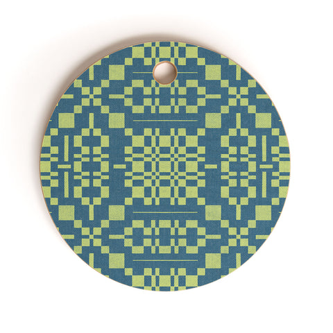 Marta Barragan Camarasa Nostalgic Grid Design Cutting Board Round