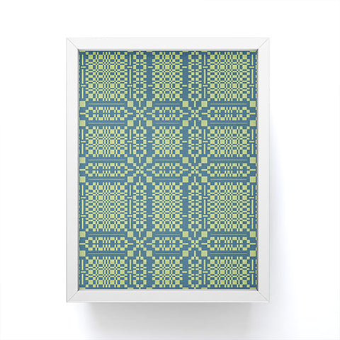 Marta Barragan Camarasa Nostalgic Grid Design Framed Mini Art Print
