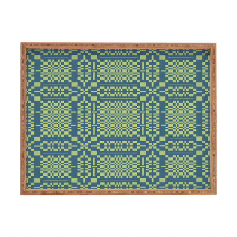 Marta Barragan Camarasa Nostalgic Grid Design Rectangular Tray