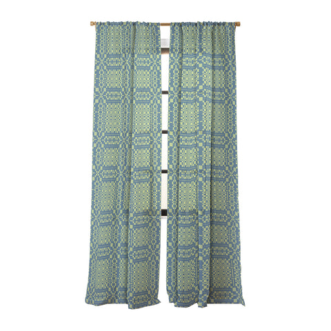 Marta Barragan Camarasa Nostalgic Grid Design Sheer Non Repeat