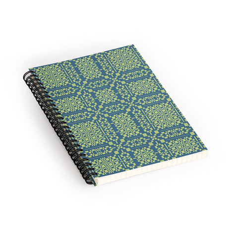 Marta Barragan Camarasa Nostalgic Grid Design Spiral Notebook