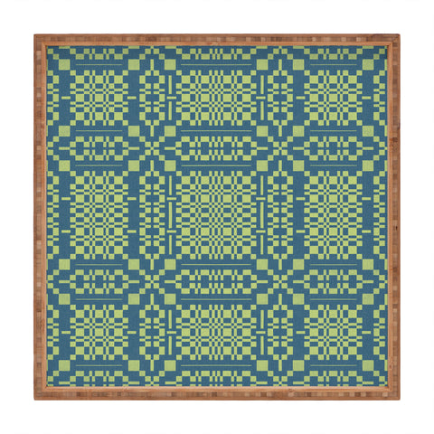 Marta Barragan Camarasa Nostalgic Grid Design Square Tray
