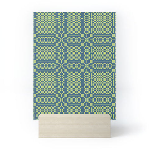 Marta Barragan Camarasa Nostalgic Grid Design Mini Art Print