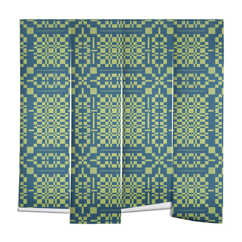 Marta Barragan Camarasa Nostalgic Grid Design Wall Mural