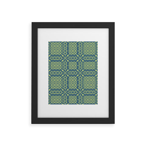 Marta Barragan Camarasa Nostalgic Grid Design Framed Art Print