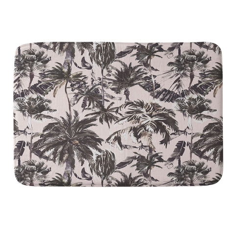 Marta Barragan Camarasa Obsession tropical palm trees Memory Foam Bath Mat