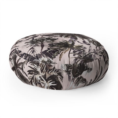Marta Barragan Camarasa Obsession tropical palm trees Floor Pillow Round