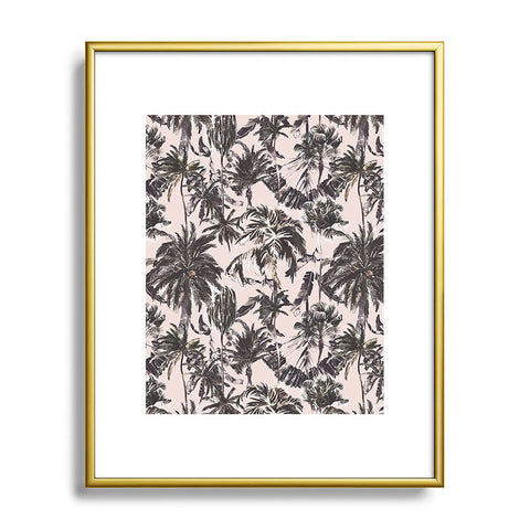 Marta Barragan Camarasa Obsession tropical palm trees Metal Framed Art Print