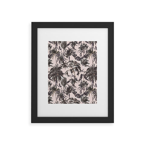 Marta Barragan Camarasa Obsession tropical palm trees Framed Art Print