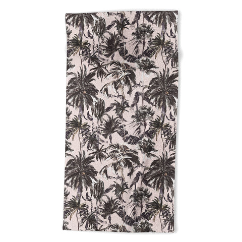 Marta Barragan Camarasa Obsession tropical palm trees Beach Towel