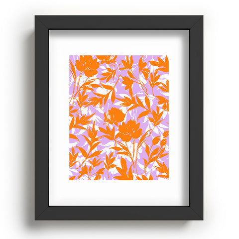 Marta Barragan Camarasa Orange garden on lavender Recessed Framing Rectangle