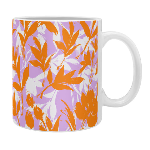 Marta Barragan Camarasa Orange garden on lavender Coffee Mug