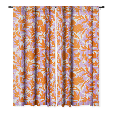 Marta Barragan Camarasa Orange garden on lavender Blackout Non Repeat