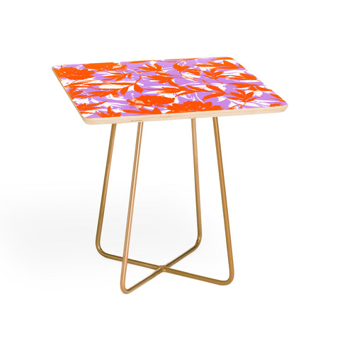 Marta Barragan Camarasa Orange garden on lavender Side Table