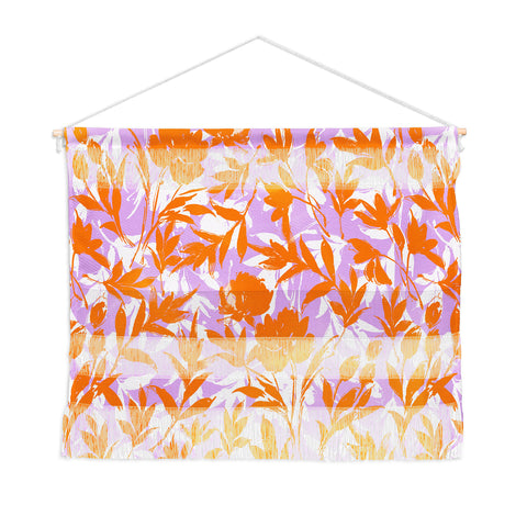 Marta Barragan Camarasa Orange garden on lavender Wall Hanging Landscape