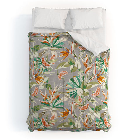 Marta Barragan Camarasa Orange in the palms jungle 201 Comforter
